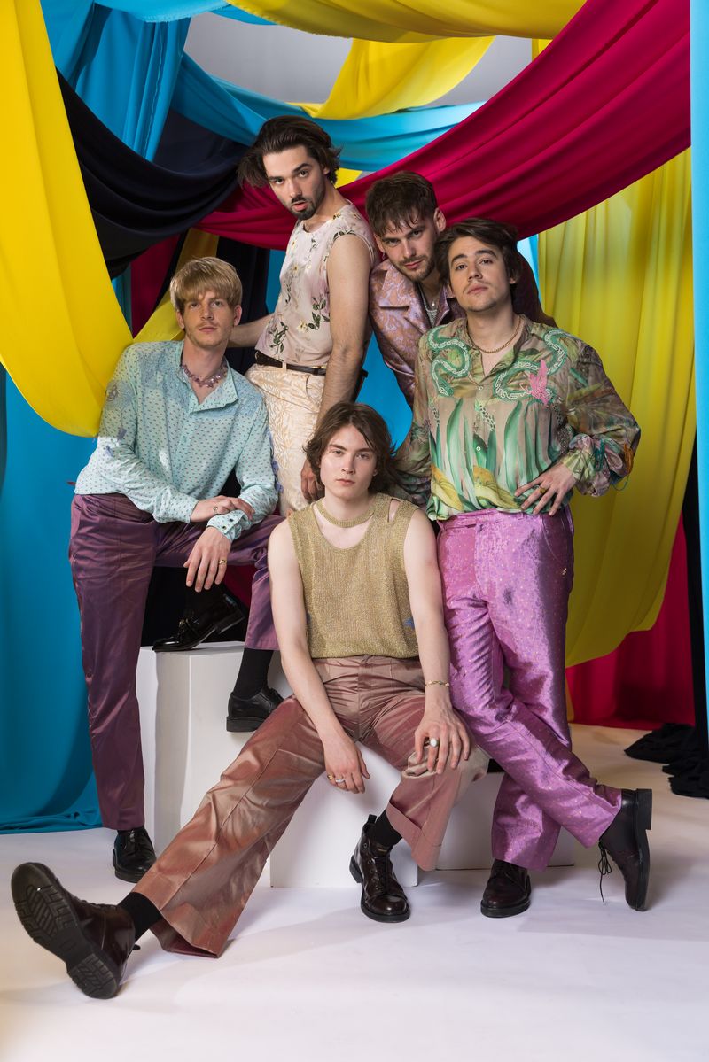 Joker Out from Slovenia in the Eurovision 2023 studio