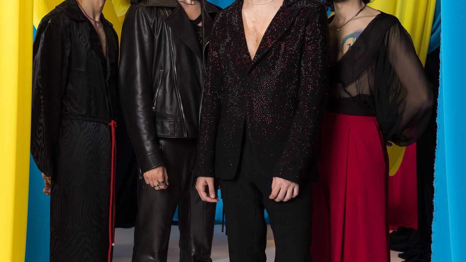 Piqued Jacks from San Marino in the Eurovision 2023 studio