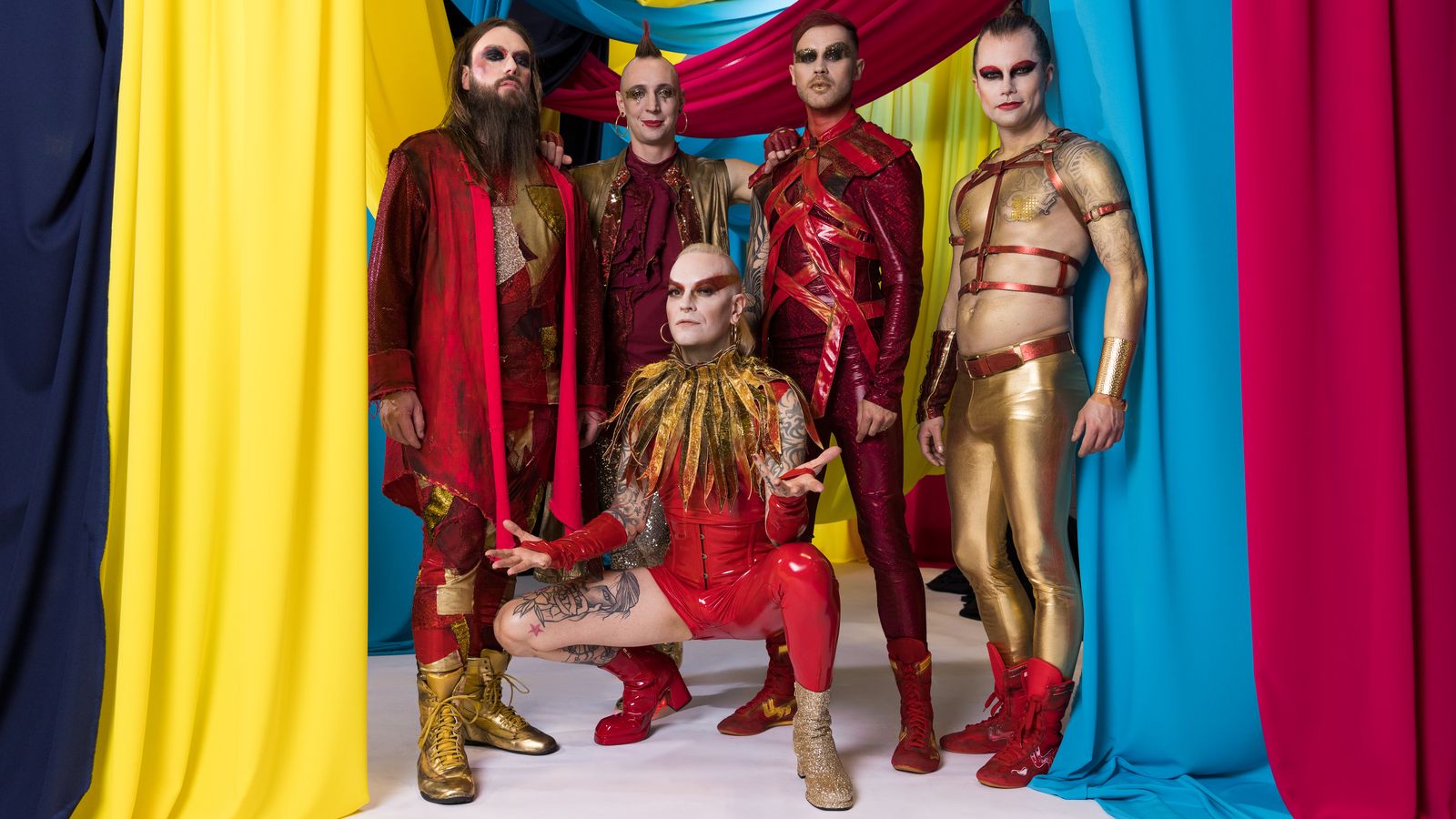 Lord of the Lost from Germany in the Eurovision 2023 studio