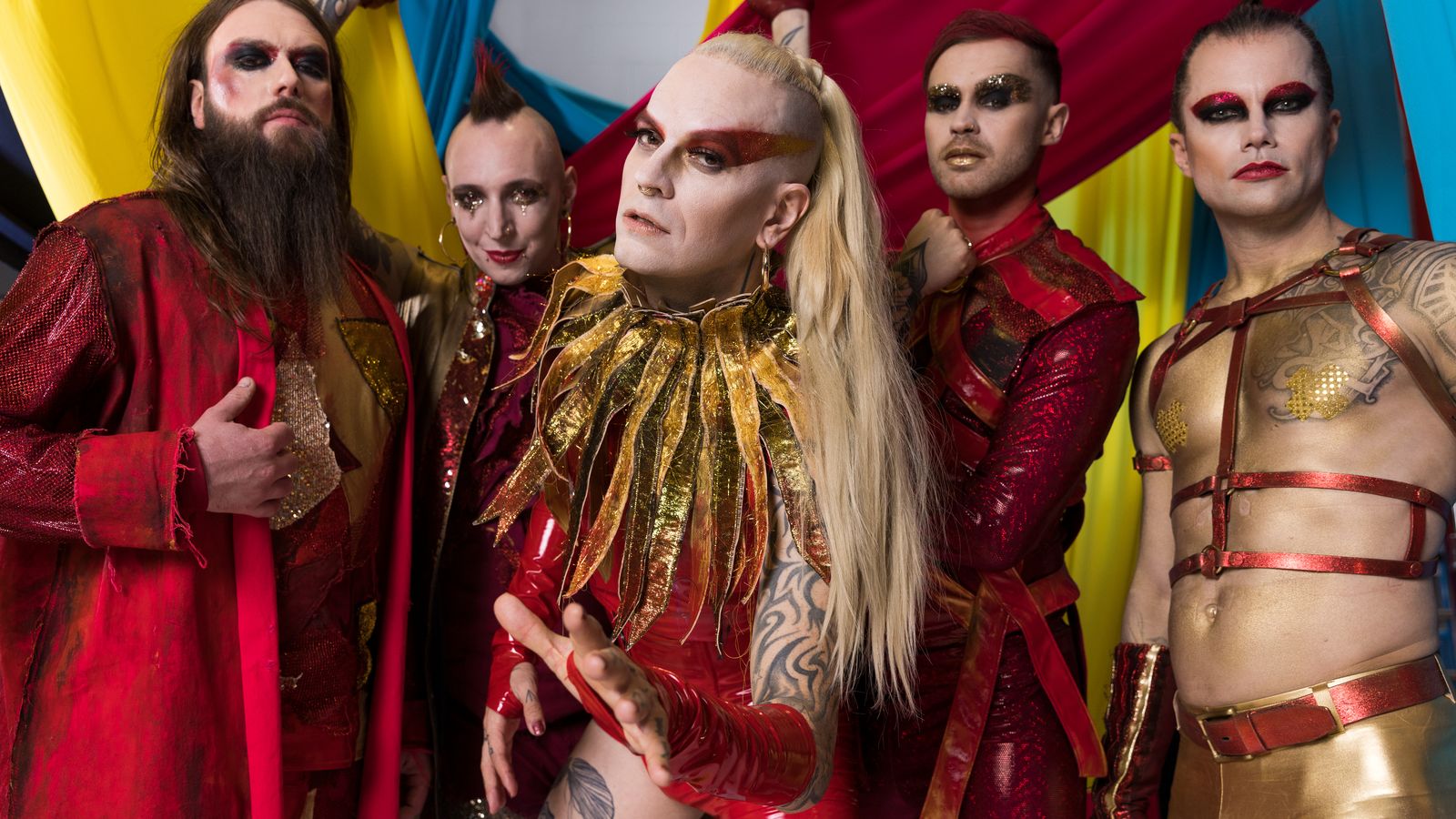 Lord of the Lost from Germany in the Eurovision 2023 studio