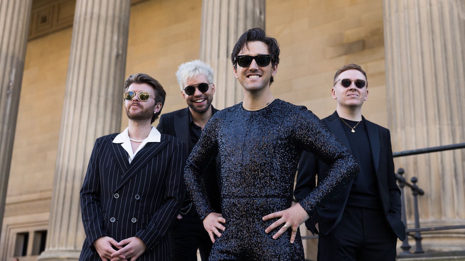 Wild Youth from Ireland attending the Turquoise Carpet event at St. George’s Hall, Liverpool.