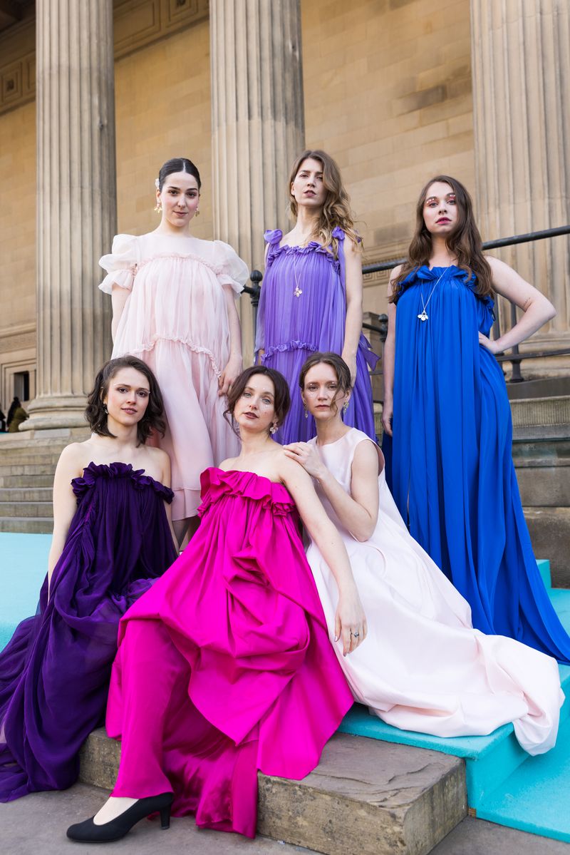 Vesna from Czechia attending the Turquoise Carpet event at St. George’s Hall, Liverpool.