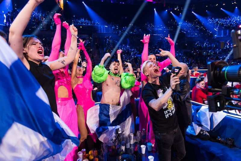 All the action from the Green Room during the Eurovision 2023 Grand Final in Liverpool
