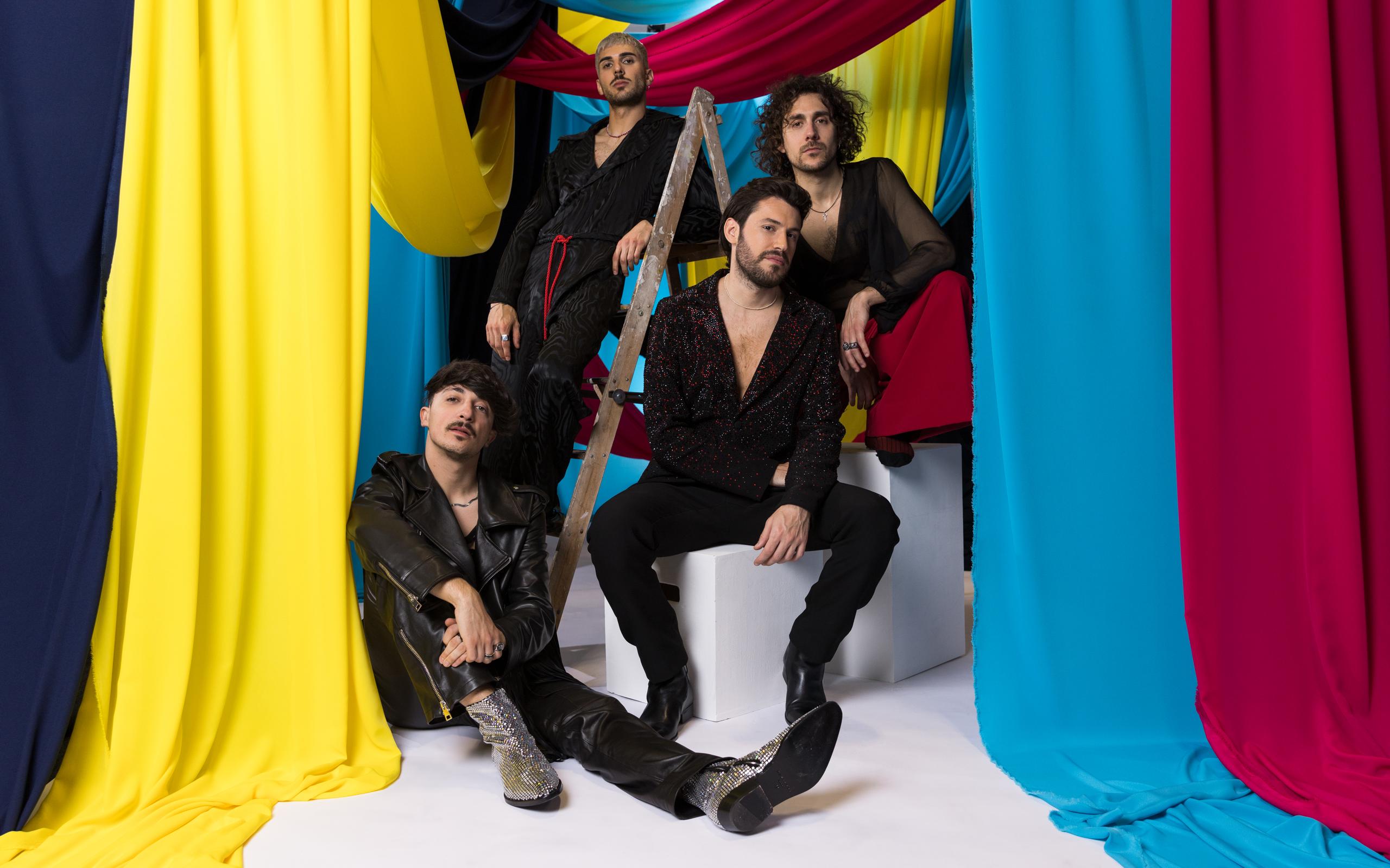 Piqued Jacks from San Marino in the Eurovision 2023 studio