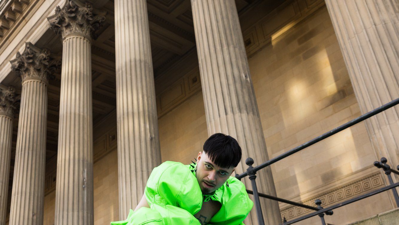 Käärijä from Finland attending the Turquoise Carpet event at St. George’s Hall, Liverpool.