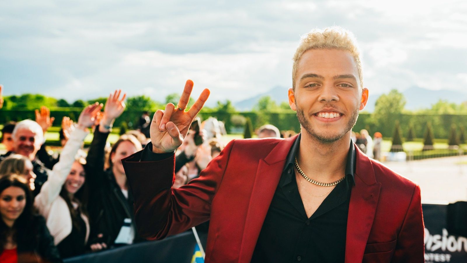 Malik Harris from Germany on the Turquoise Carpet 2022