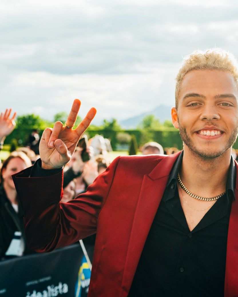 Malik Harris from Germany on the Turquoise Carpet 2022