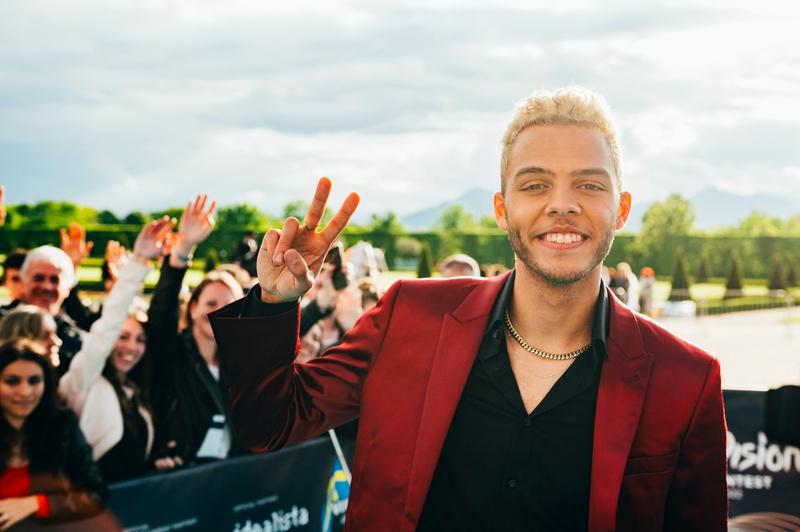 Malik Harris from Germany on the Turquoise Carpet 2022