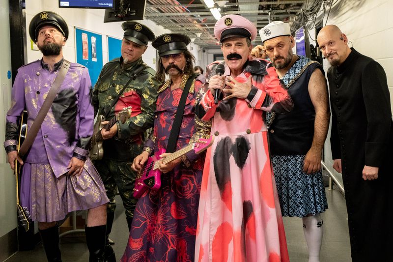 Let 3 rehearsing Mama ŠČ! for Croatia at the First Rehearsal of the First Semi-Final at Liverpool Arena
