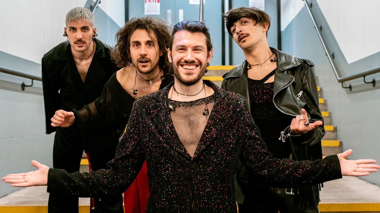 Piqued Jacks representing San Marino in 2023, backstage at Liverpool Arena
