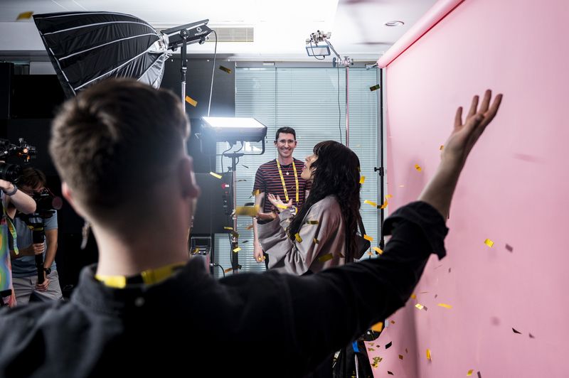 Rylan and Loreen at the Eurovision Song Contest 2023, M&S Arena, Liverpool on Sunday 30th April 2023