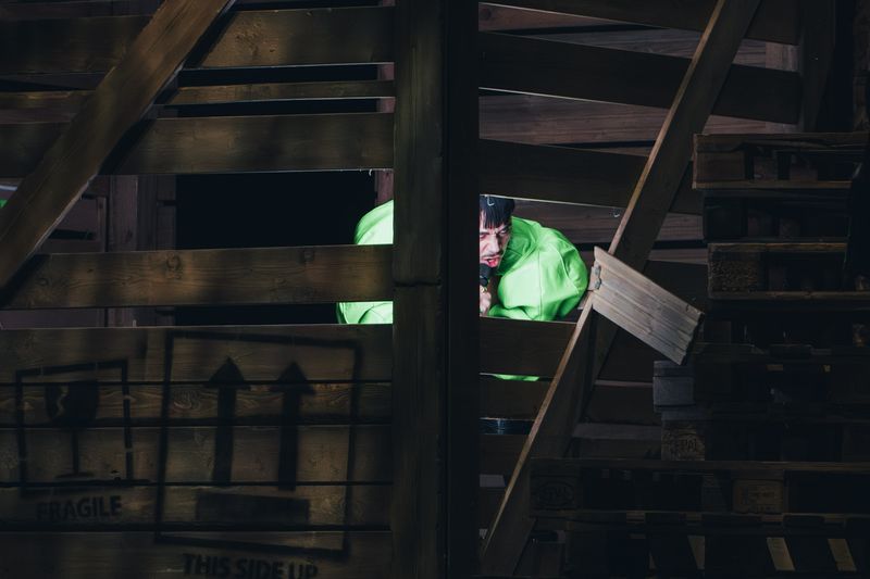 Käärijä rehearsing Cha Cha Cha for Finland at the Second Rehearsal of the Second Semi-Final at Liverpool Arena