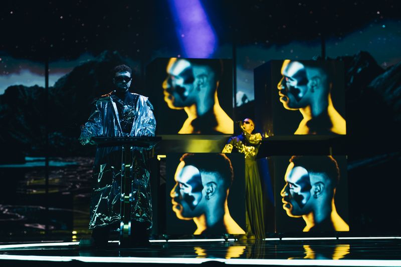 TVORCHI rehearsing Heart of Steel for Ukraine at the First Rehearsal of the Grand Final at Liverpool Arena 