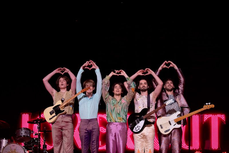 Joker Out rehearsing Carpe Diem for Slovenia at the Second Rehearsal of the Second Semi-Final at Liverpool Arena
