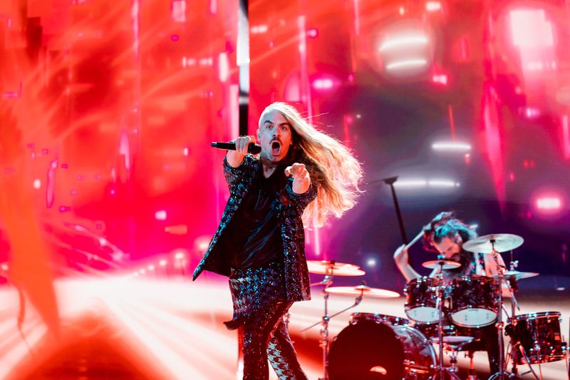 Voyager rehearsing Promise for Australia at the Second Rehearsal of the Second Semi-Final at Liverpool Arena
