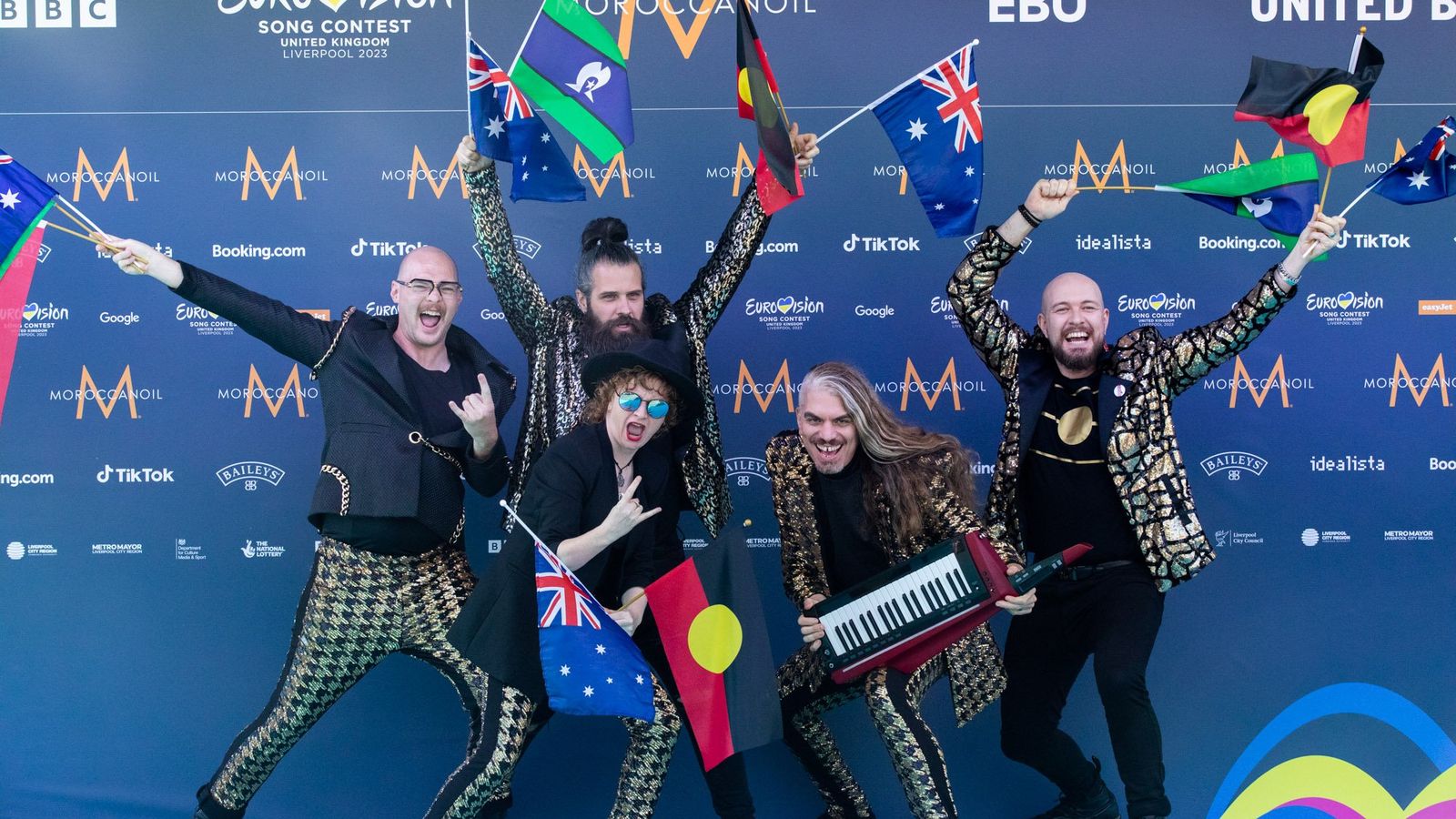 Voyager from Australia attending the Turquoise Carpet event at St. George’s Hall, Liverpool.