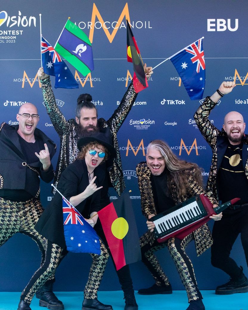 Voyager from Australia attending the Turquoise Carpet event at St. George’s Hall, Liverpool.