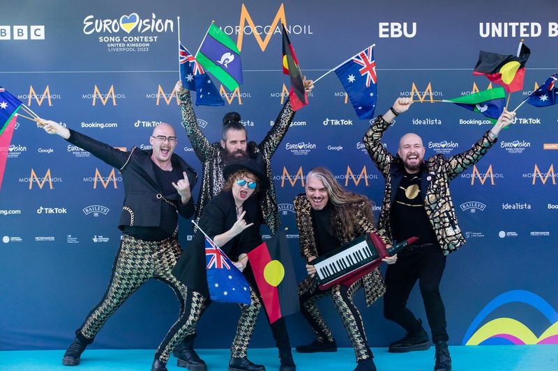 Voyager from Australia attending the Turquoise Carpet event at St. George’s Hall, Liverpool.