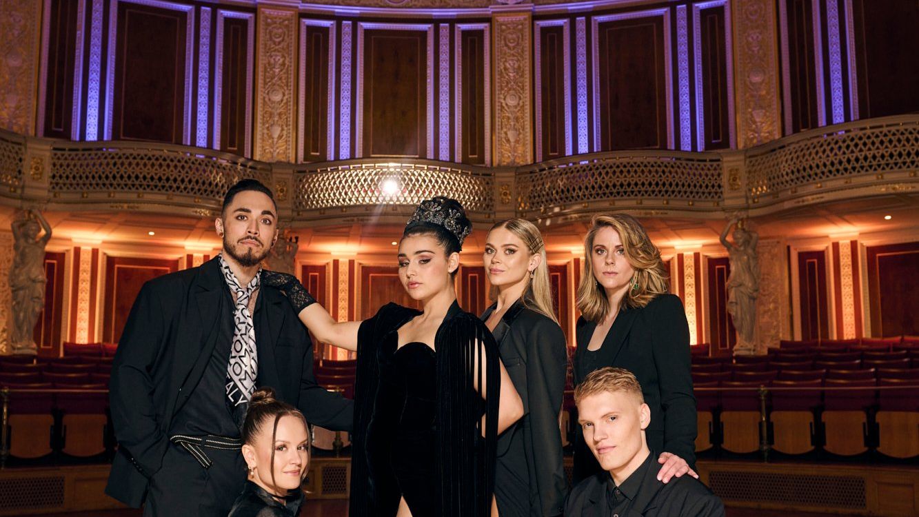 Alessandra from Norway attending the Turquoise Carpet event at St. George’s Hall, Liverpool.