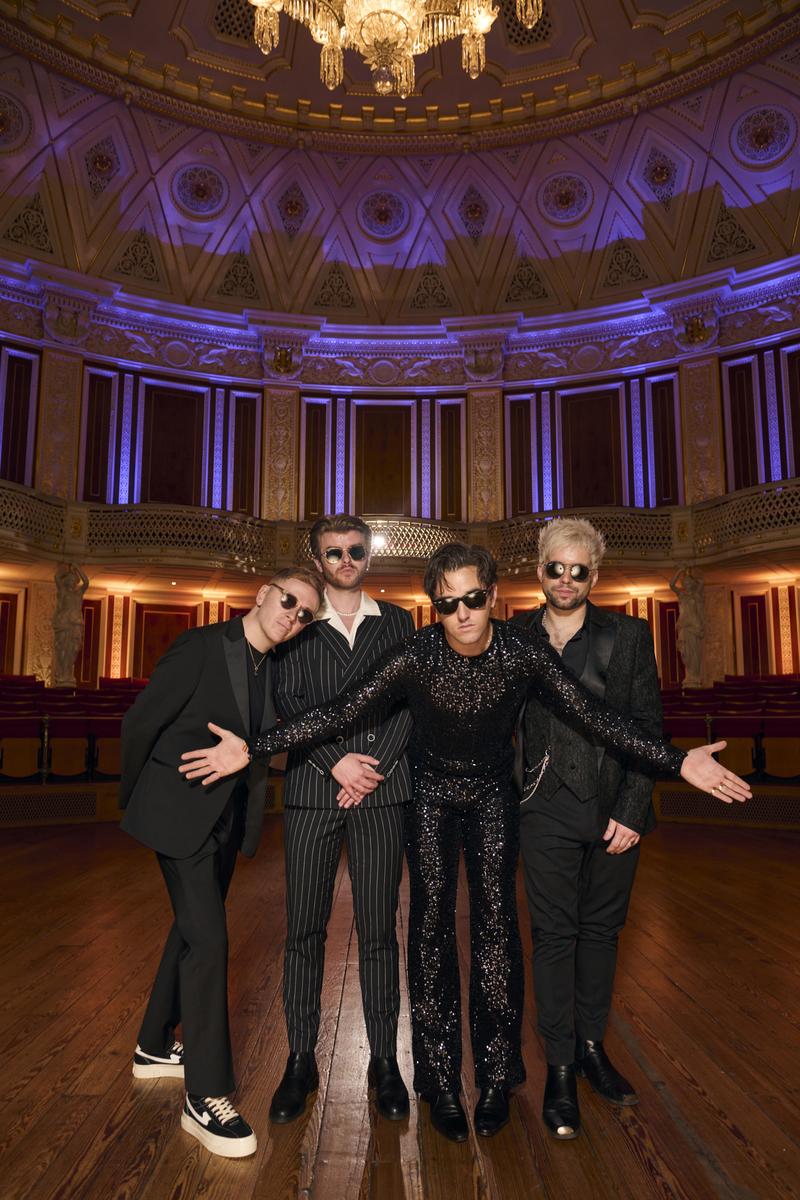 Wild Youth from Ireland attending the Turquoise Carpet event at St. George’s Hall, Liverpool.

