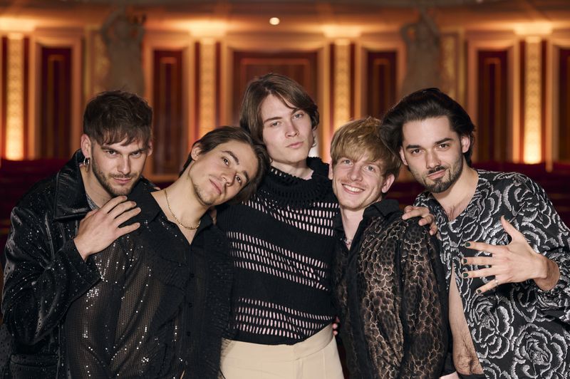 Joker Out from Slovenia attending the Turquoise Carpet event at St. George’s Hall, Liverpool.