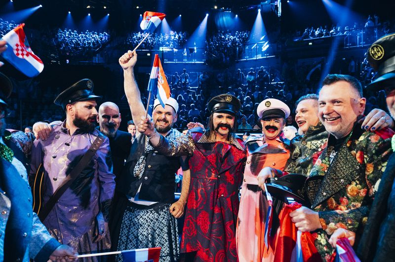 Reactions in the Green Room at the First Semi-Final at Liverpool Arena
