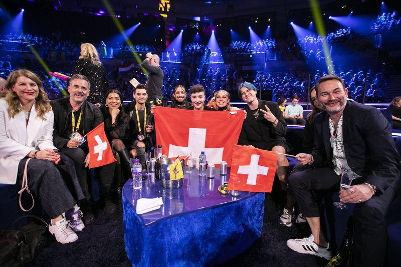 Reactions in the Green Room at the First Semi-Final at Liverpool Arena
