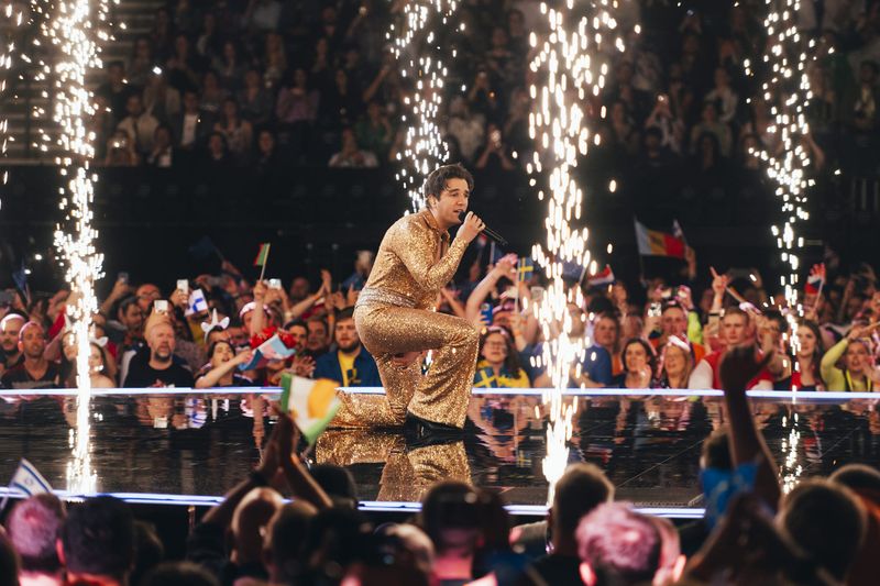 Wild Youth performed We Are One for Ireland at the First Semi-Final at Liverpool Arena
