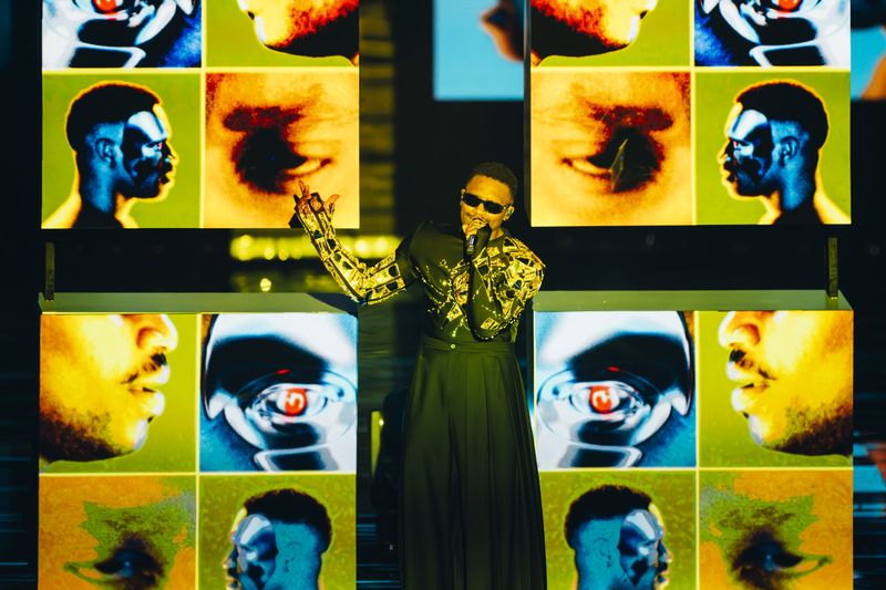 TVORCHI performing Heart of Steel for Ukraine at the Second Semi-Final at Liverpool Arena 