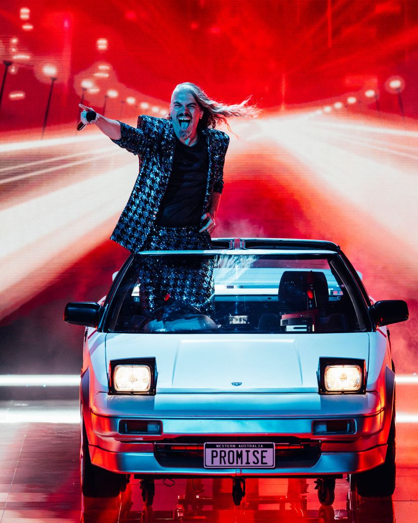 Voyager performing Promise for Australia at the Grand Final at Liverpool Arena