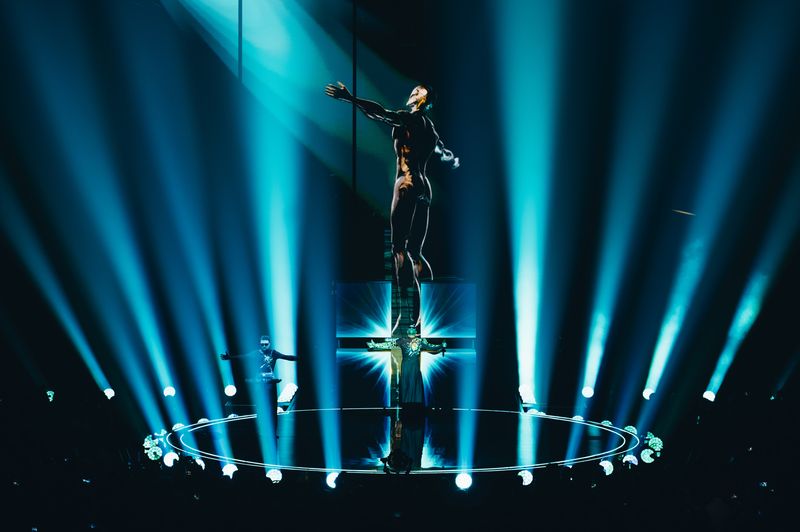 TVORCHI performing Heart of Steel for Ukraine at the Grand Final at Liverpool Arena 