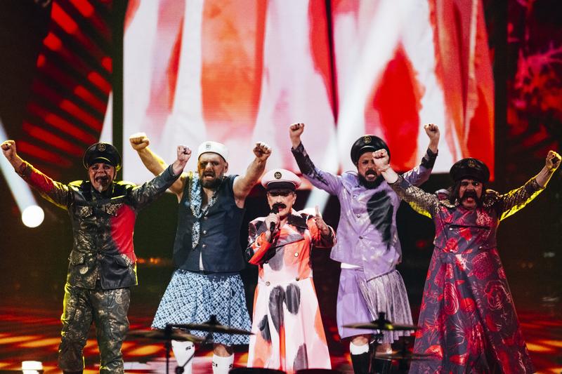 Let 3 performed Mama ŠČ! for Croatia at the Grand Final at Liverpool Arena