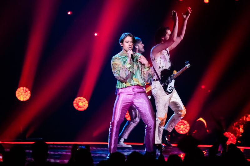 Joker Out performing Carpe Diem for Slovenia at the Grand Final at Liverpool Arena
