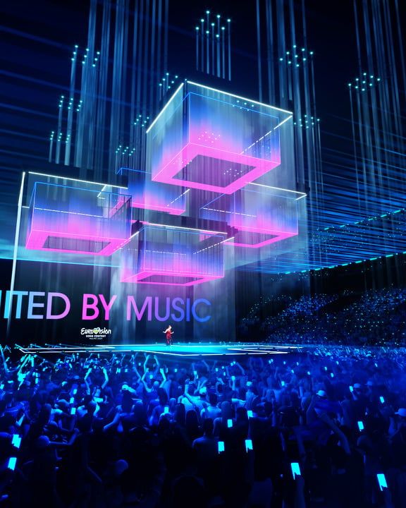 Malmö Arena stage renders - Eurovision Song Contest 2024