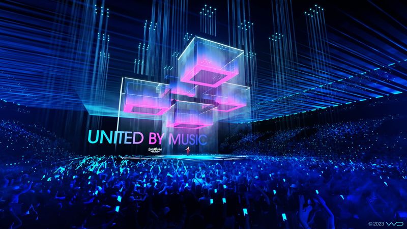 Malmö Arena stage renders - Eurovision Song Contest 2024