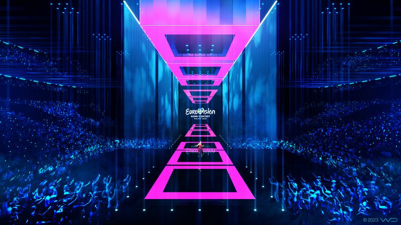 Malmö Arena stage renders - Eurovision Song Contest 2024