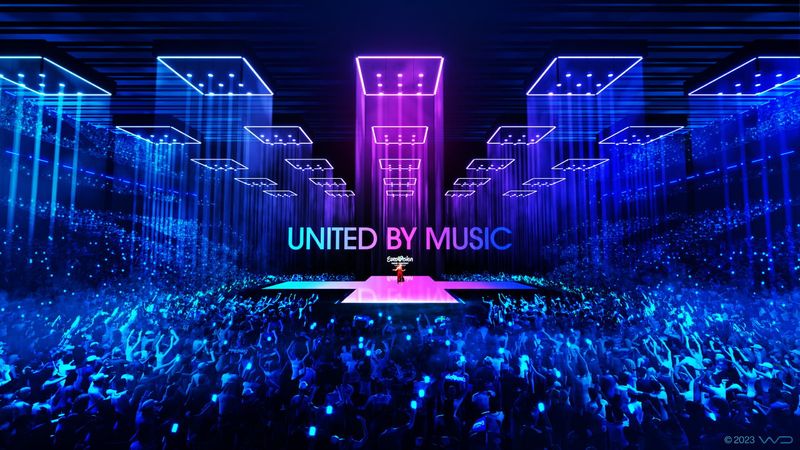 Malmö Arena stage renders - Eurovision Song Contest 2024