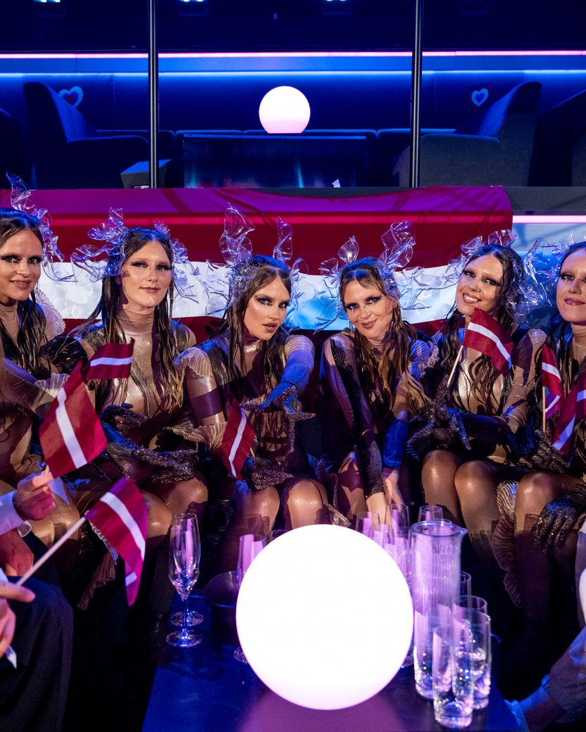 Tautumeitas representing Latvia in the Green Room at Basel 2025