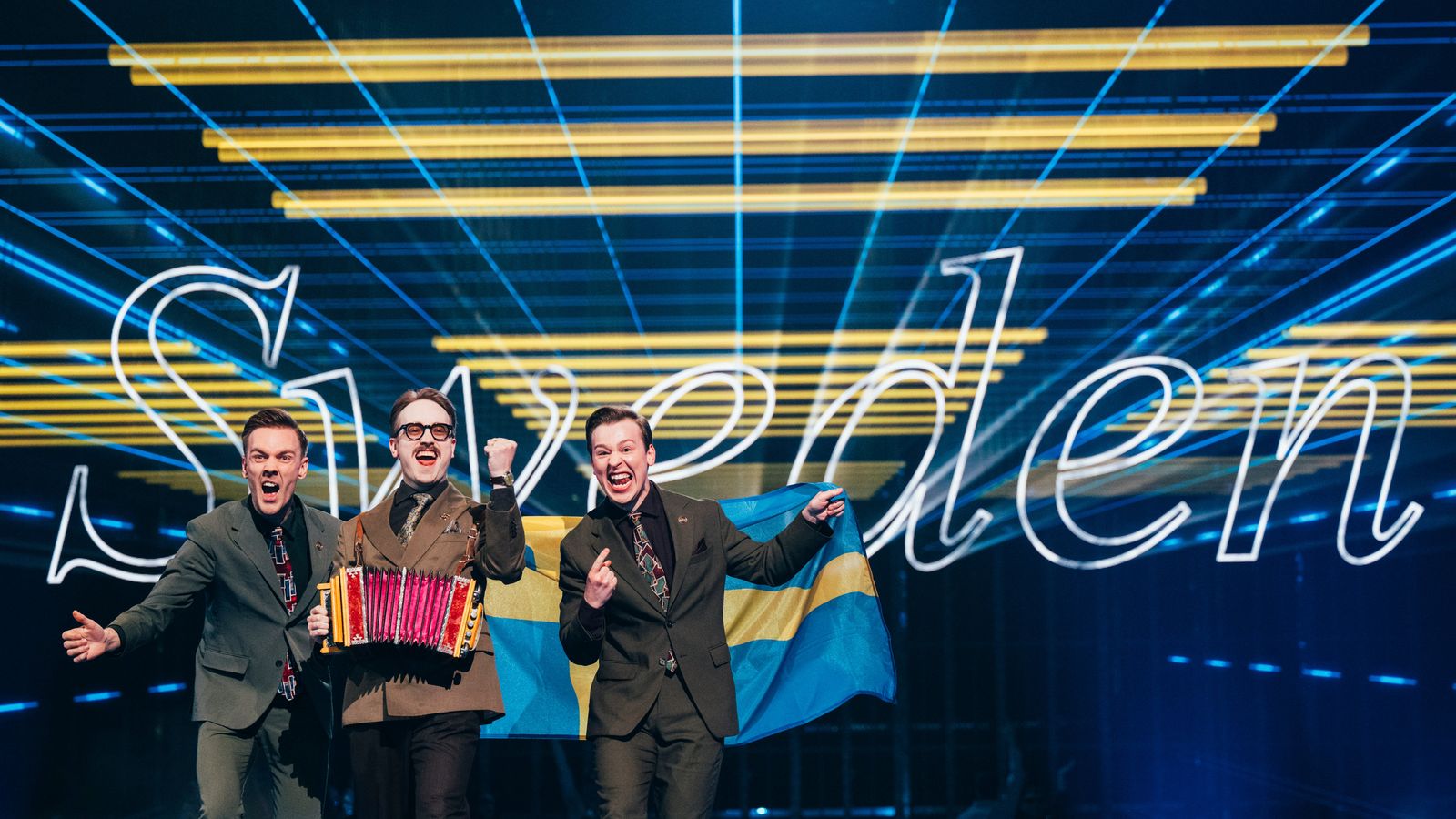 KAJ walked the Flag Parade for Sweden at St. Jakobshalle, Basel 2025