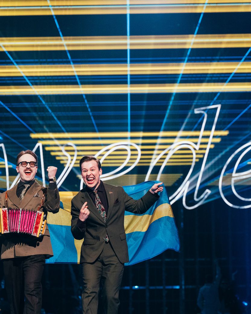 KAJ walked the Flag Parade for Sweden at St. Jakobshalle, Basel 2025