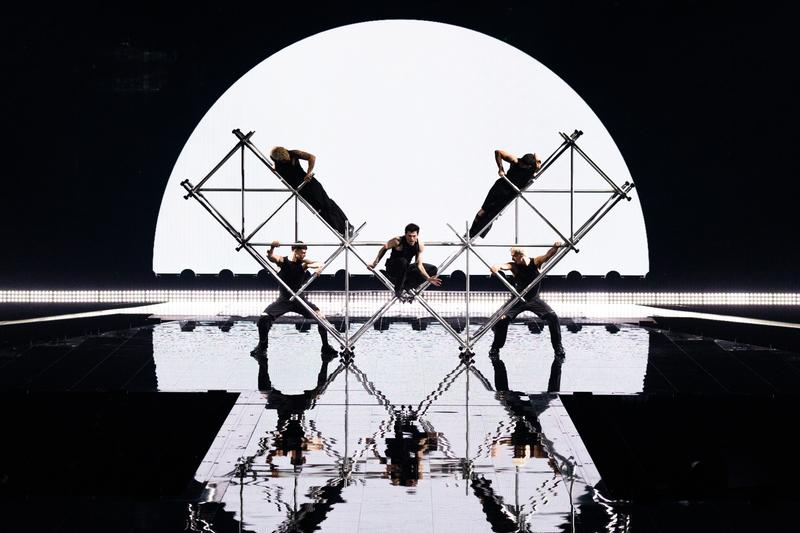 Theo Evan rehearsing Shh for Cyprus at St. Jakobshalle