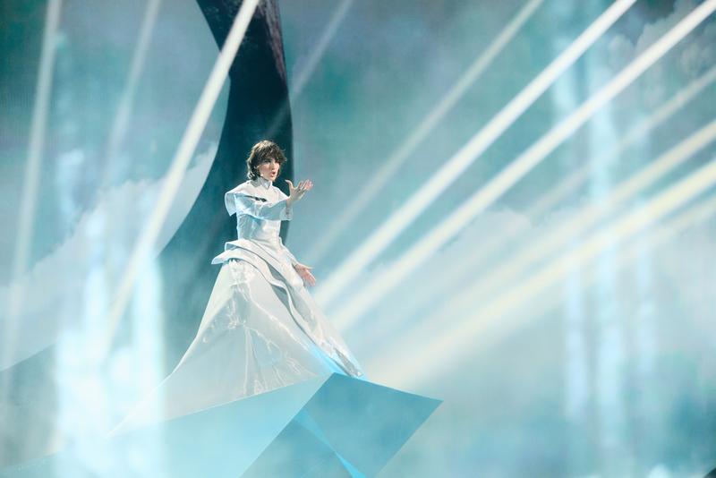 Mariam Shengelia rehearsing Freedom for Georgia at St. Jakobshalle