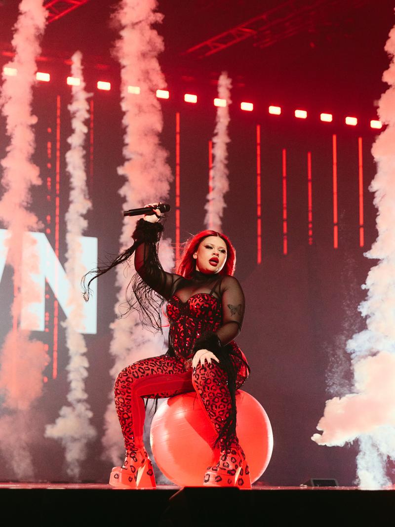 Miriana Conte rehearsing SERVING for Malta at St. Jakobshalle