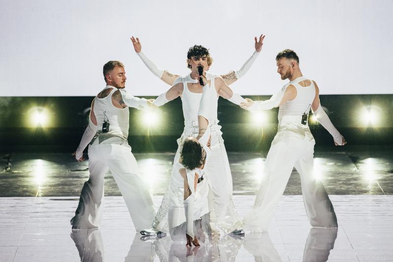 ADONXS rehearsing Kiss Kiss Goodbye for Czechia at St. Jakobshalle