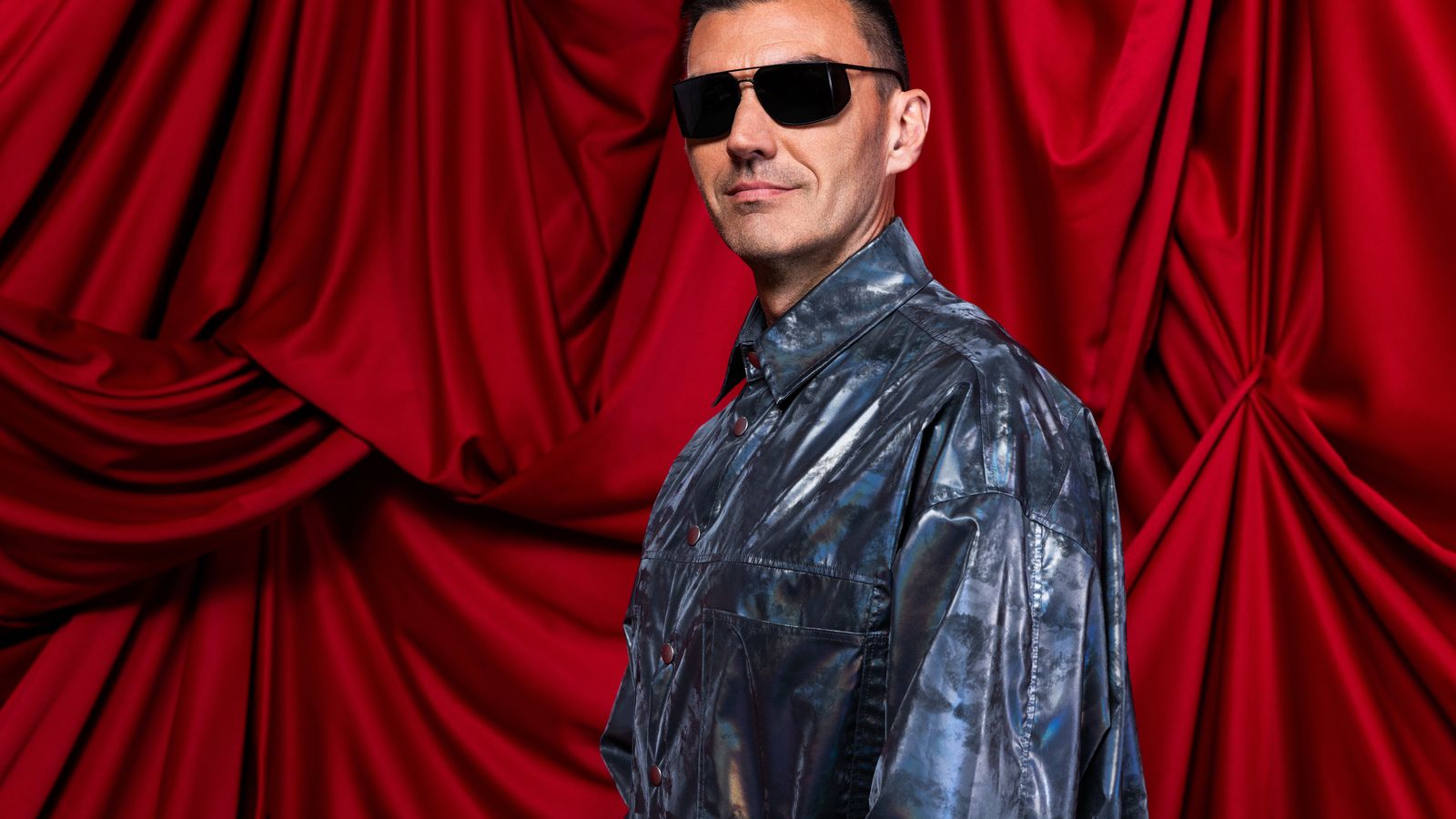 Gabry Ponte representing San Marino in the Official Portrait Studio at St. Jakobshalle 