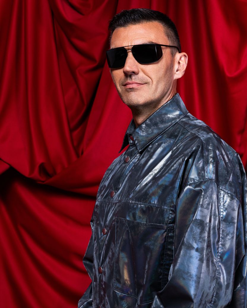 Gabry Ponte representing San Marino in the Official Portrait Studio at St. Jakobshalle 