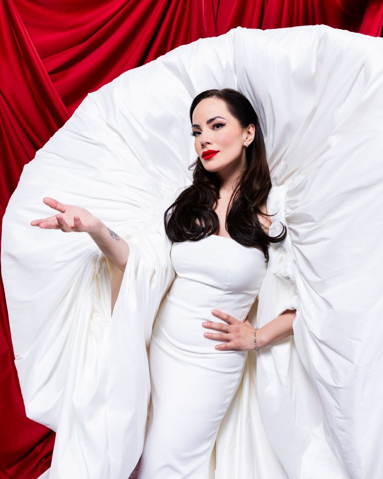Nina Žižić representing Montenegro in the Official Portrait Studio at St. Jakobshalle