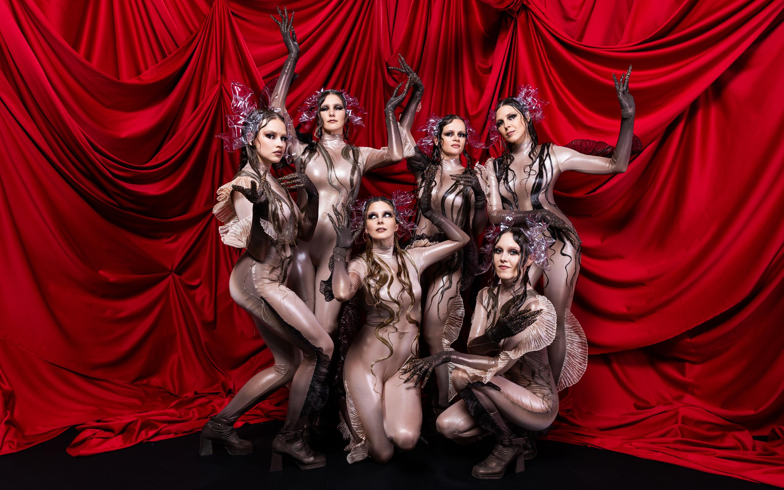 Tautumeitas representing Latvia in the Official Portrait Studio at St. Jakobshalle