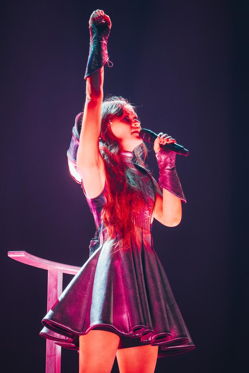 EMMY rehearsing Laika Party for Ireland at St. Jakobshalle 