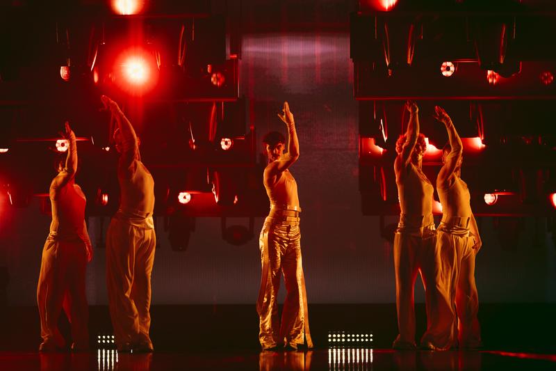 ADONXS rehearsing Kiss Kiss Goodbye for Czechia at St. Jakobshalle 